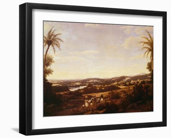 Brazilian Landscape with Plantation, Brazil-Franz Poledne-Framed Giclee Print