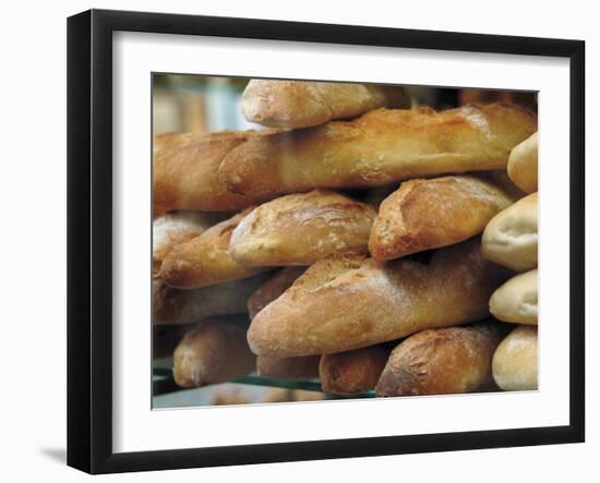 Bread and Baguettes in Boulangerie in Town Centre, Lille, Flanders, Nord, France-David Hughes-Framed Photographic Print