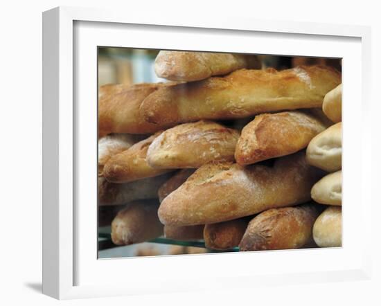 Bread and Baguettes in Boulangerie in Town Centre, Lille, Flanders, Nord, France-David Hughes-Framed Photographic Print