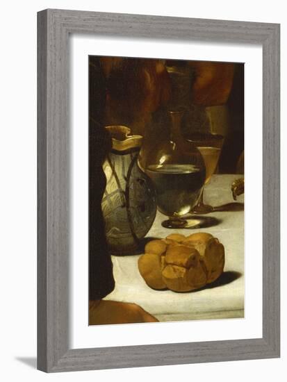 Bread and Wine, Detail from Supper at Emmaus-Caravaggio-Framed Giclee Print