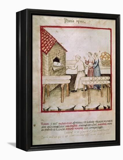 Bread Baking from Theatrum Sanitatis-null-Framed Premier Image Canvas