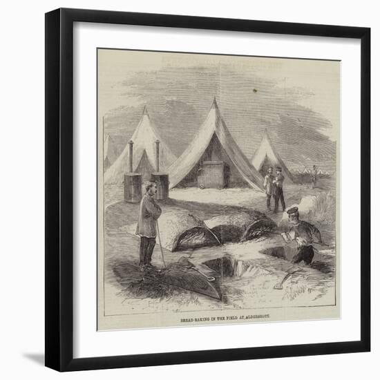 Bread-Baking in the Field at Aldershott-null-Framed Giclee Print