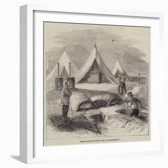 Bread-Baking in the Field at Aldershott-null-Framed Giclee Print