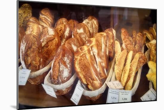 Bread in a Bakery Window-Cora Niele-Mounted Giclee Print