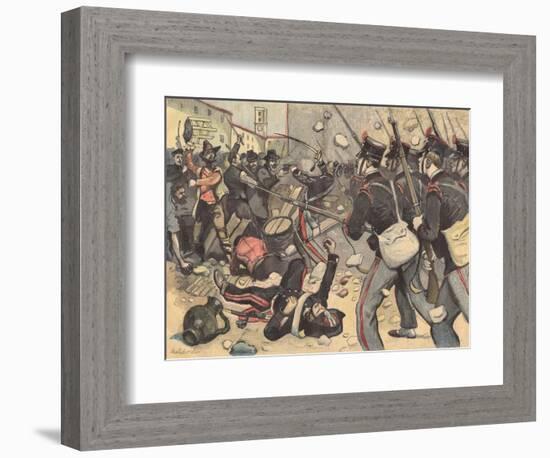 Bread Riots, Milano-null-Framed Premium Giclee Print