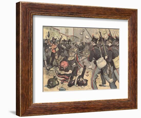 Bread Riots, Milano-null-Framed Premium Giclee Print