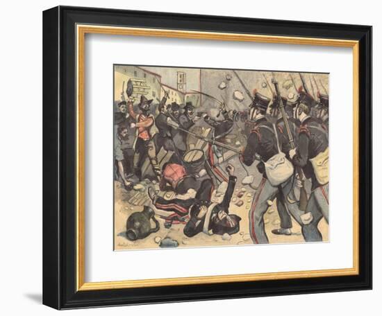 Bread Riots, Milano-null-Framed Premium Giclee Print