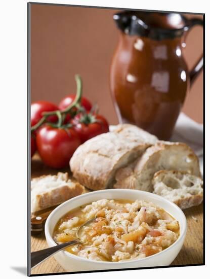 Bread Soup with Tomatoes-null-Mounted Photographic Print