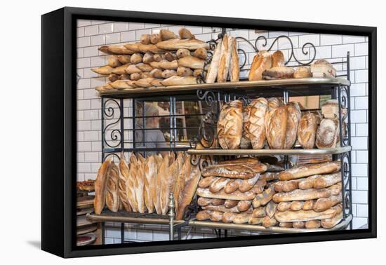 Bread vendor, Halles de Lyon, Lyon, France-Lisa S. Engelbrecht-Framed Premier Image Canvas