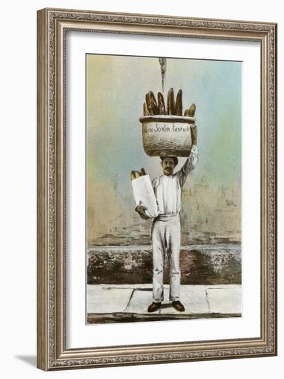 Bread Vendor-null-Framed Art Print