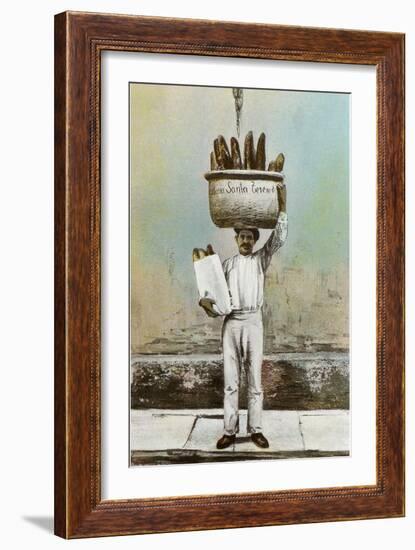 Bread Vendor-null-Framed Art Print