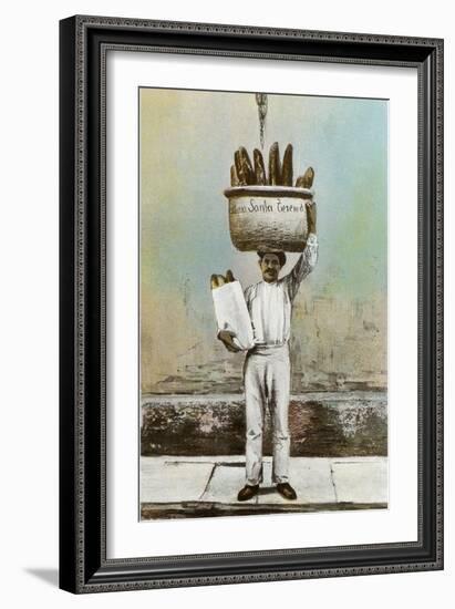 Bread Vendor-null-Framed Art Print