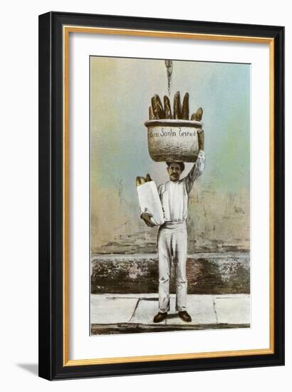 Bread Vendor-null-Framed Art Print