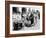 Breadline in Los Angeles Serving Soup and Bread-null-Framed Photo