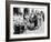 Breadline in Los Angeles Serving Soup and Bread-null-Framed Photo