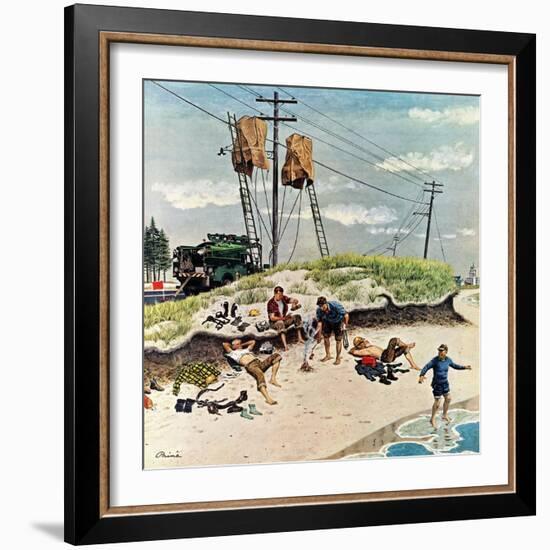 "Break Time", August 10, 1957-Ben Kimberly Prins-Framed Giclee Print