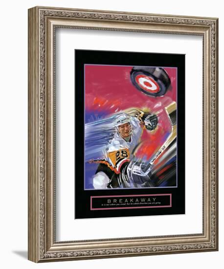 Breakaway - Slap Shot-Bill Hall-Framed Art Print