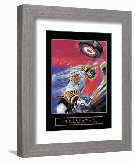 Breakaway - Slap Shot-Bill Hall-Framed Art Print