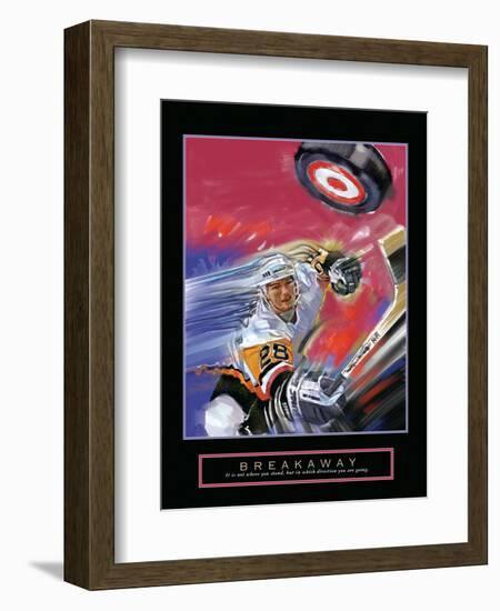 Breakaway - Slap Shot-Bill Hall-Framed Art Print