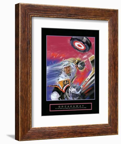 Breakaway - Slap Shot-Bill Hall-Framed Art Print