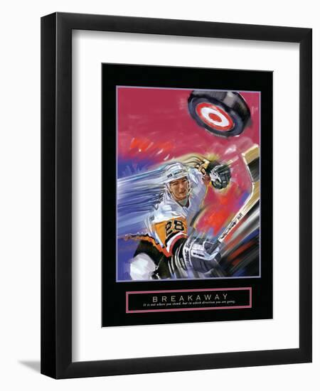 Breakaway - Slap Shot-Bill Hall-Framed Art Print