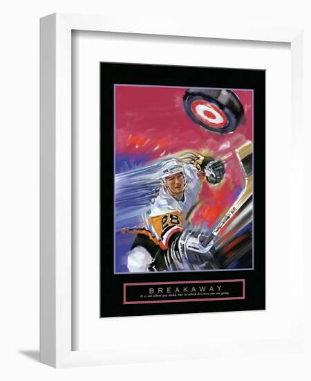 Breakaway - Slap Shot-Bill Hall-Framed Art Print