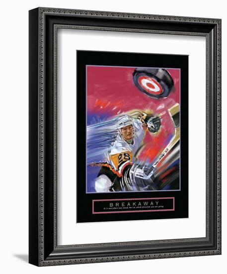 Breakaway - Slap Shot-Bill Hall-Framed Art Print