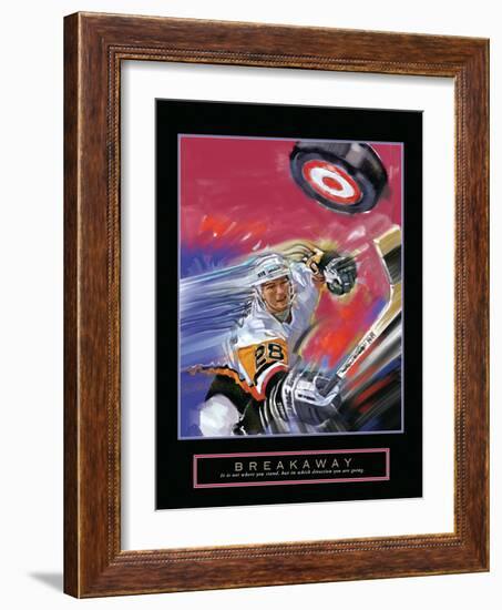 Breakaway - Slap Shot-Bill Hall-Framed Art Print