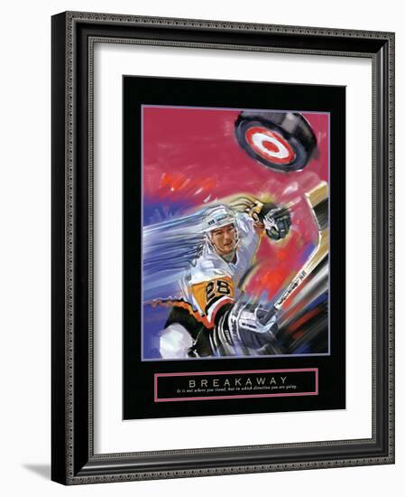 Breakaway - Slap Shot-Bill Hall-Framed Art Print