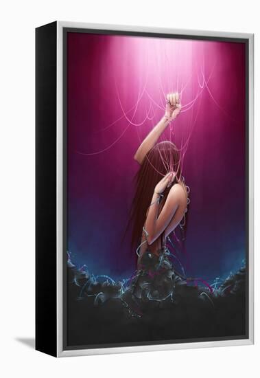Breakaway-Charlie Bowater-Framed Stretched Canvas