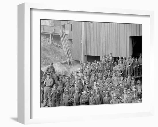 Breaker Boys, Woodward Coal Breakers, Kingston, Pa.-null-Framed Photo