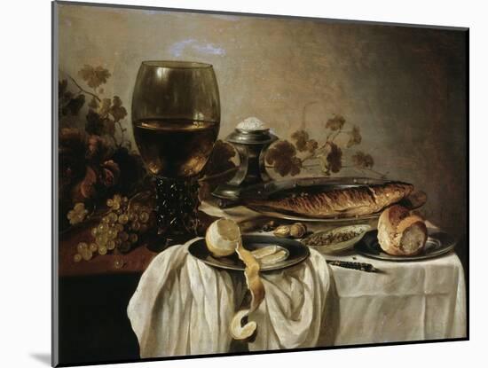 Breakfast, 1646-Pieter Claesz-Mounted Giclee Print