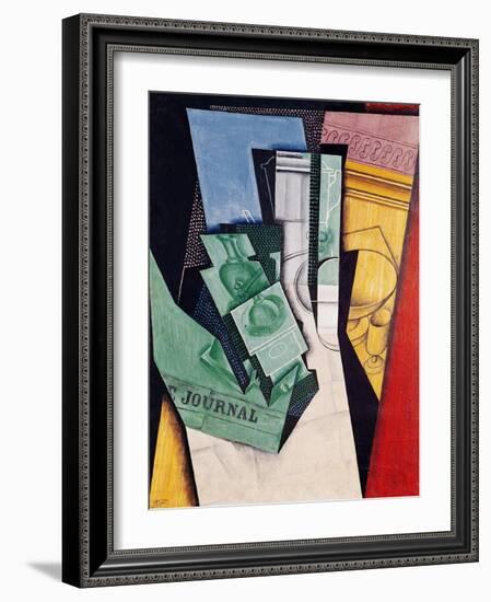 Breakfast, 1910-15 (Oil on Canvas)-Juan Gris-Framed Giclee Print