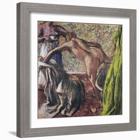 Breakfast after the Bath (Le Petit Déjeuner Après Le Bai), Ca 1896-Edgar Degas-Framed Giclee Print