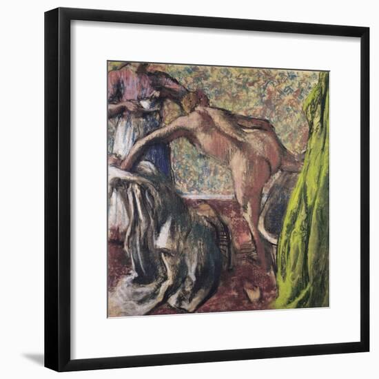 Breakfast after the Bath (Le Petit Déjeuner Après Le Bai), Ca 1896-Edgar Degas-Framed Giclee Print