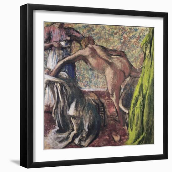 Breakfast after the Bath (Le Petit Déjeuner Après Le Bai), Ca 1896-Edgar Degas-Framed Giclee Print