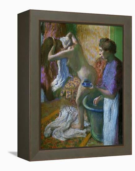 Breakfast after the Bath-Edgar Degas-Framed Premier Image Canvas