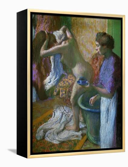 Breakfast after the Bath-Edgar Degas-Framed Premier Image Canvas