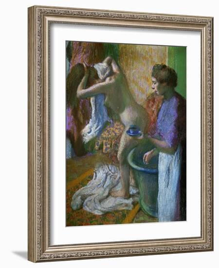 Breakfast after the Bath-Edgar Degas-Framed Giclee Print