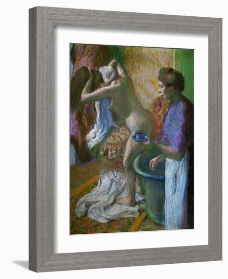 Breakfast after the Bath-Edgar Degas-Framed Giclee Print