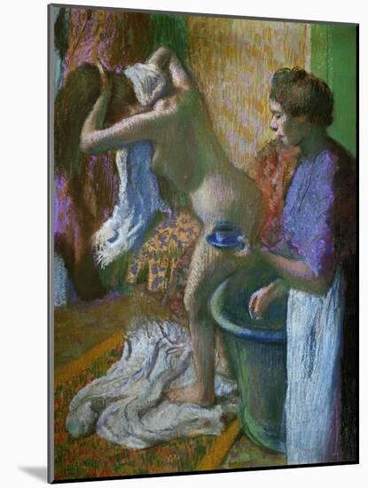 Breakfast after the Bath-Edgar Degas-Mounted Giclee Print