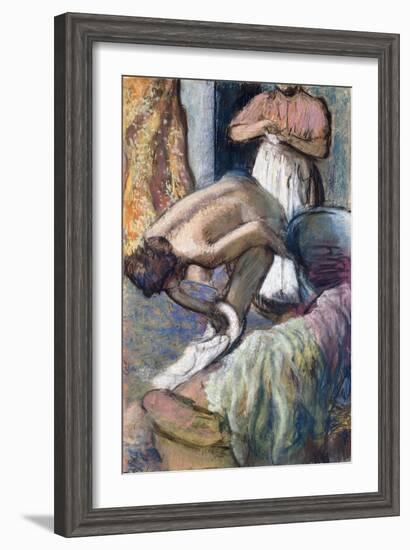 Breakfast after the Bath-Edgar Degas-Framed Giclee Print