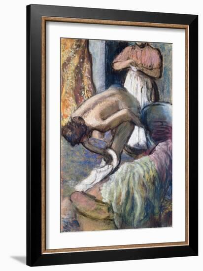 Breakfast after the Bath-Edgar Degas-Framed Giclee Print