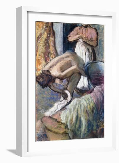 Breakfast after the Bath-Edgar Degas-Framed Giclee Print