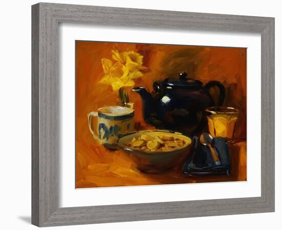 Breakfast at Debby's-Pam Ingalls-Framed Giclee Print