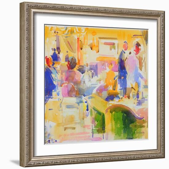 Breakfast at The Carlyle, New York-Peter Graham-Framed Giclee Print