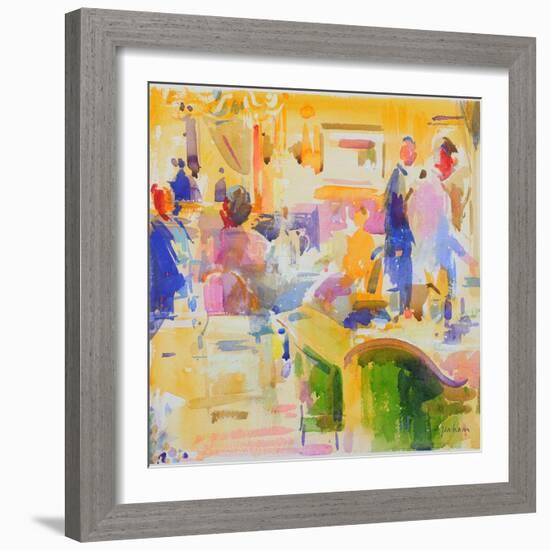 Breakfast at The Carlyle, New York-Peter Graham-Framed Giclee Print