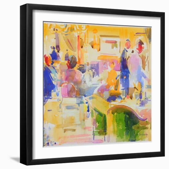 Breakfast at The Carlyle, New York-Peter Graham-Framed Giclee Print