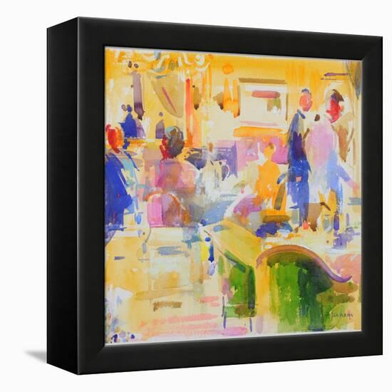 Breakfast at The Carlyle, New York-Peter Graham-Framed Premier Image Canvas