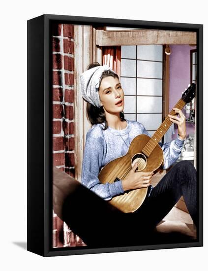 Breakfast at Tiffany's, Audrey Hepburn, 1961-null-Framed Stretched Canvas